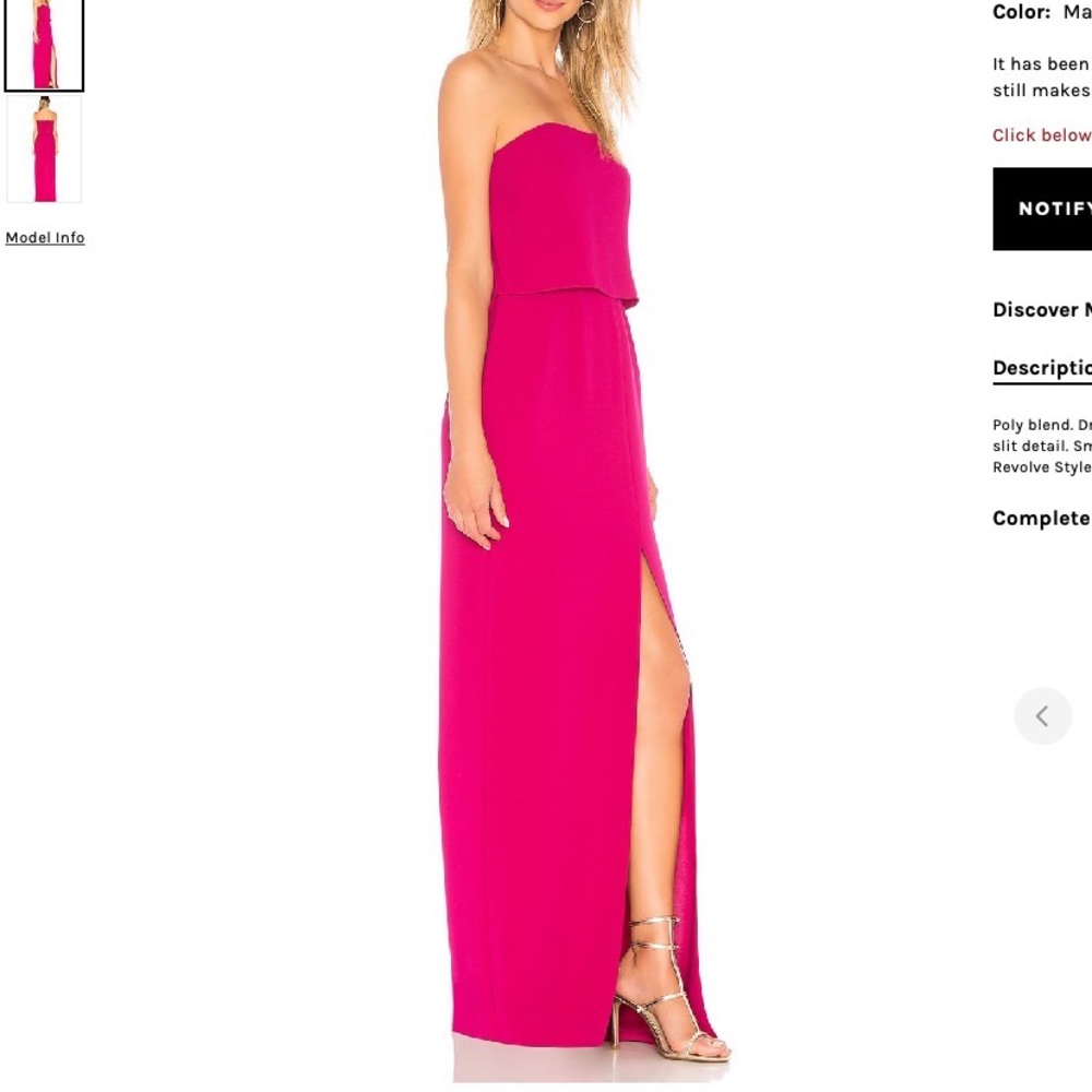 Amanda Uprichard Verona Gown - Size Small. Never worn. - Picture 2 of 8
